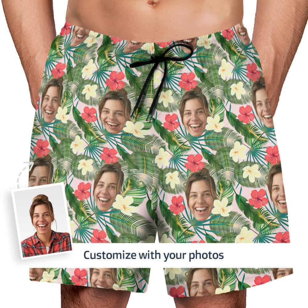mens hawaiian shorts model