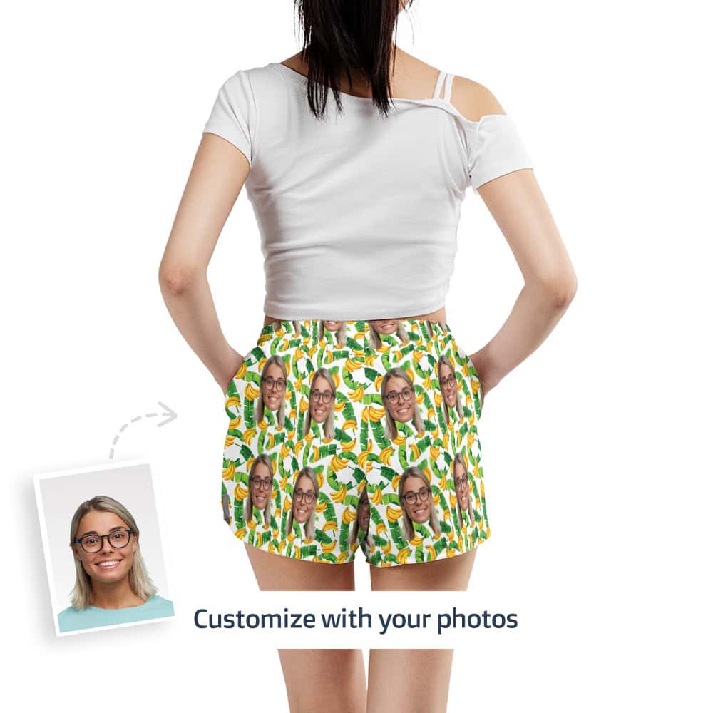 Banana Shorts Womens Back