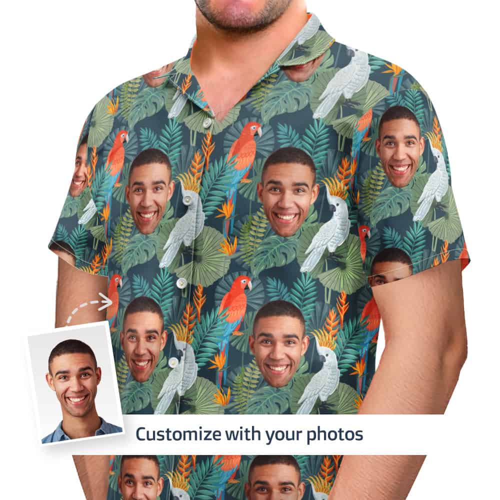 Bird Hawaiian Shirt Front