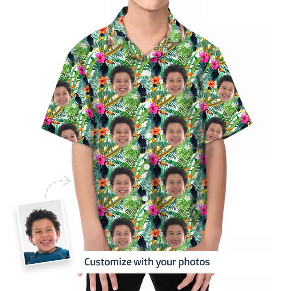 Boys Bird Shirt Front