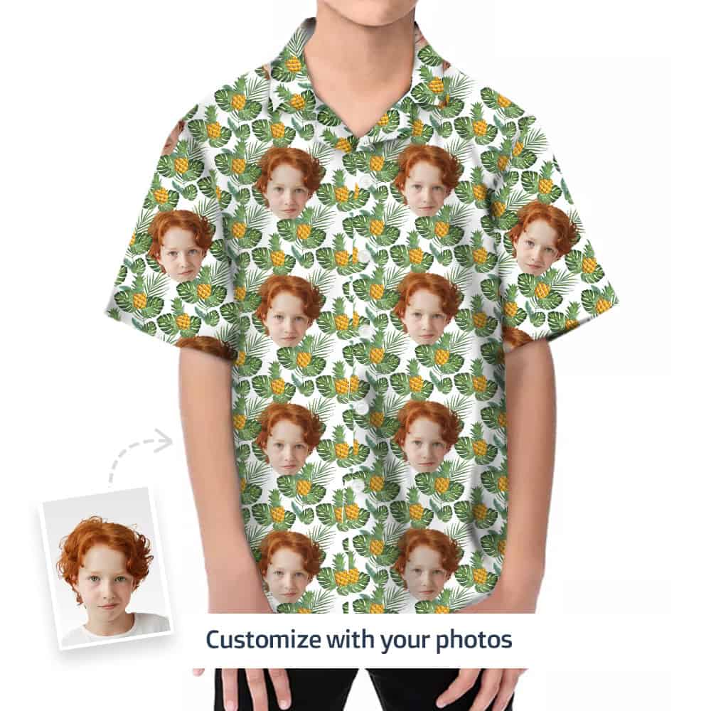 Boys Pineapple Shirt Front