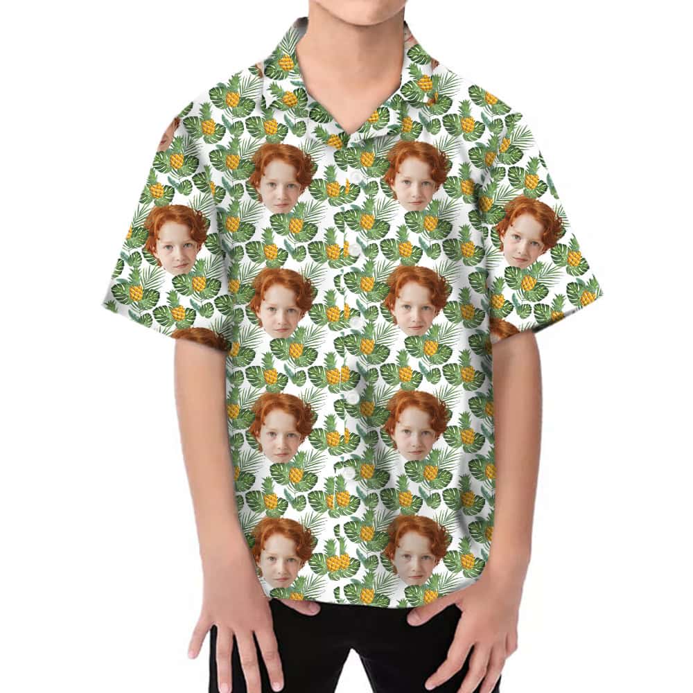 Boys Pineapple Shirt Model