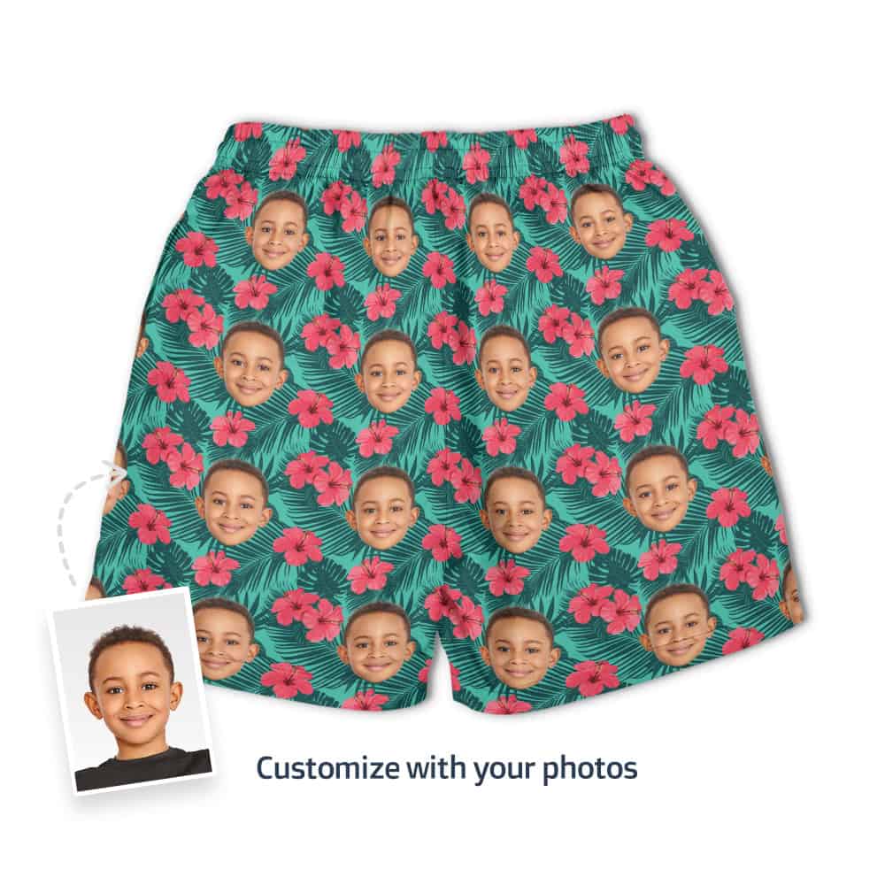 Boys Swim Trunks Back