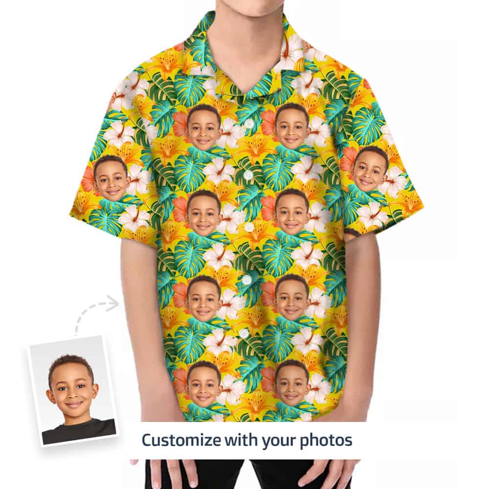 Childrens Floral Shirts Front