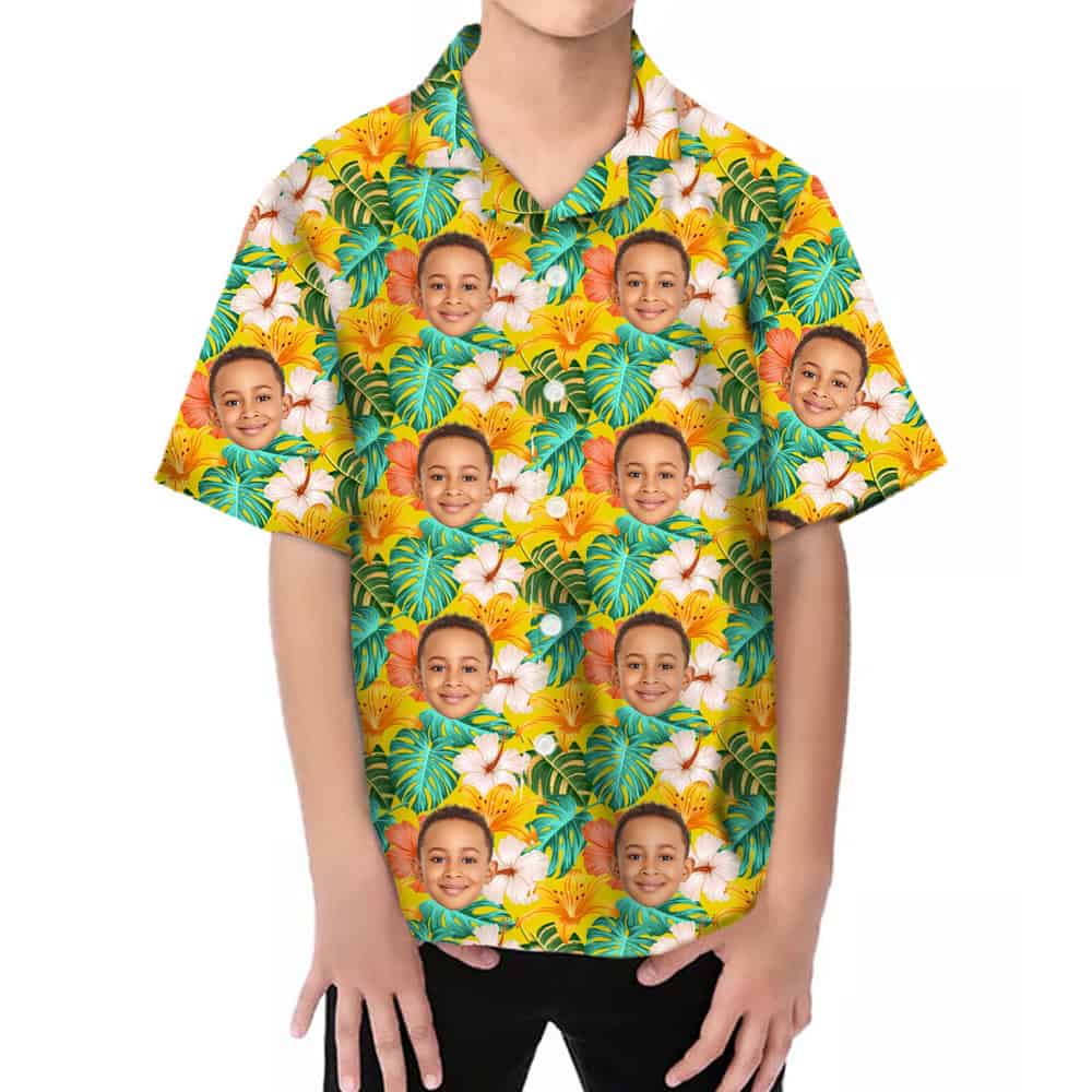 Childrens Floral Shirts Model