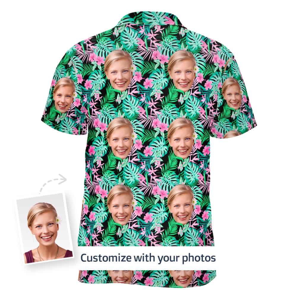Custom Printed Hawaiian Shirts Back