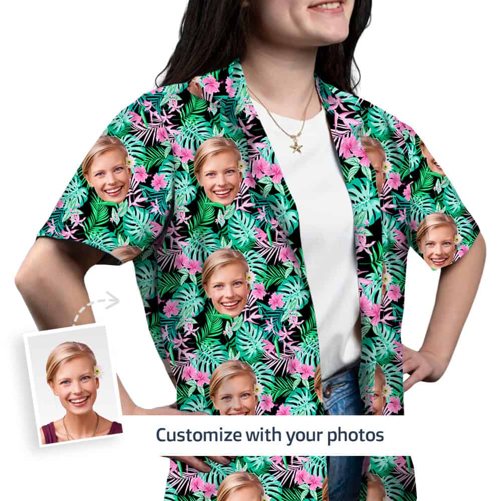 Custom Printed Hawaiian Shirts Front