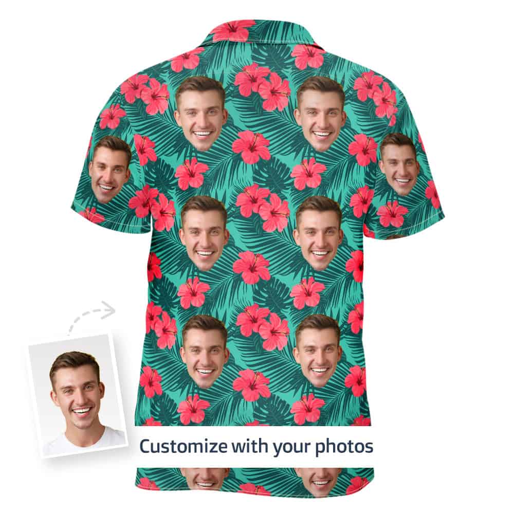 Floral Hawaiian Shirt Back