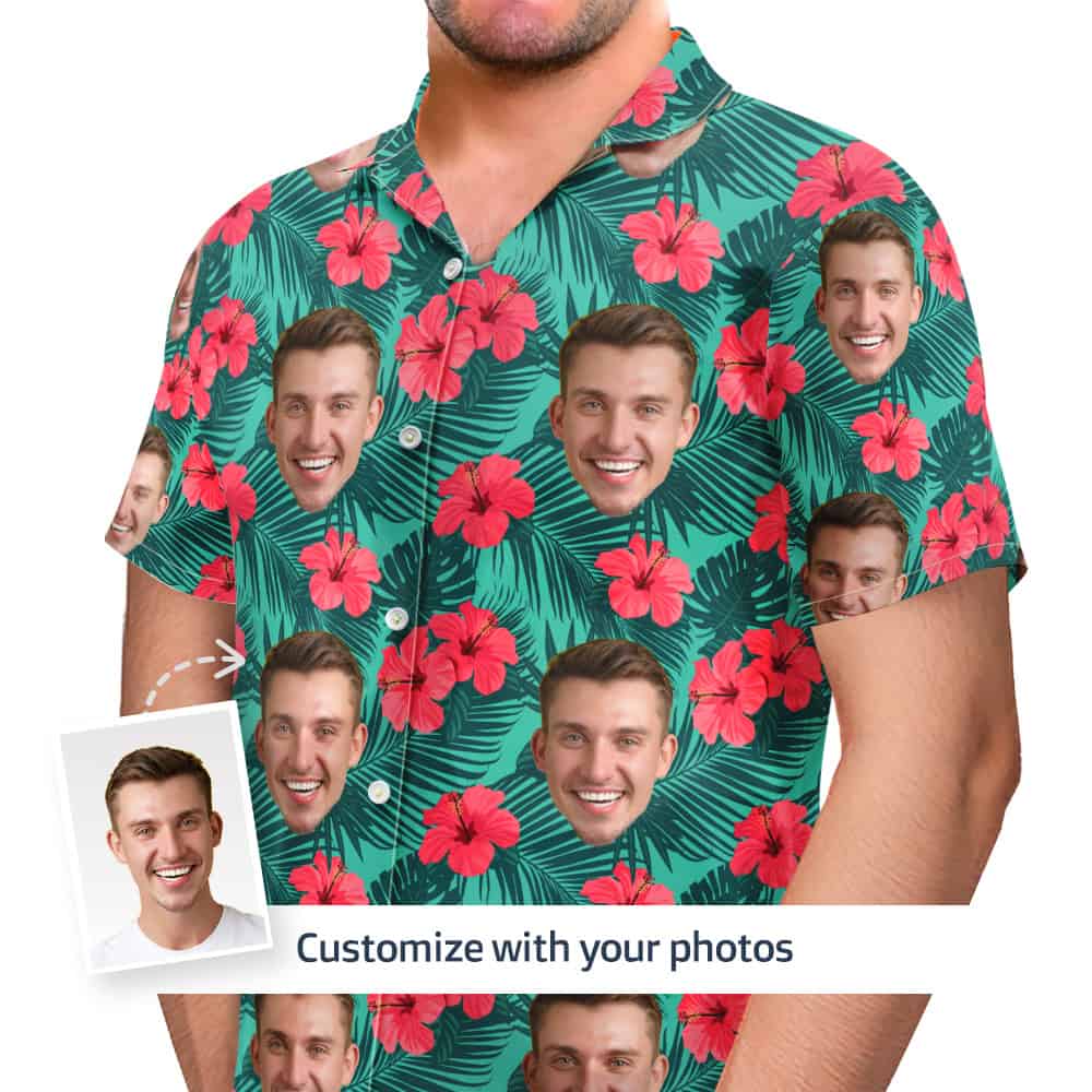 Floral Hawaiian Shirt Front