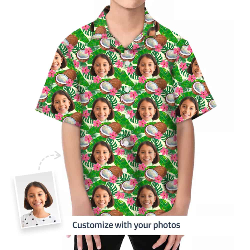 Girls Hawaiian Shirt Front