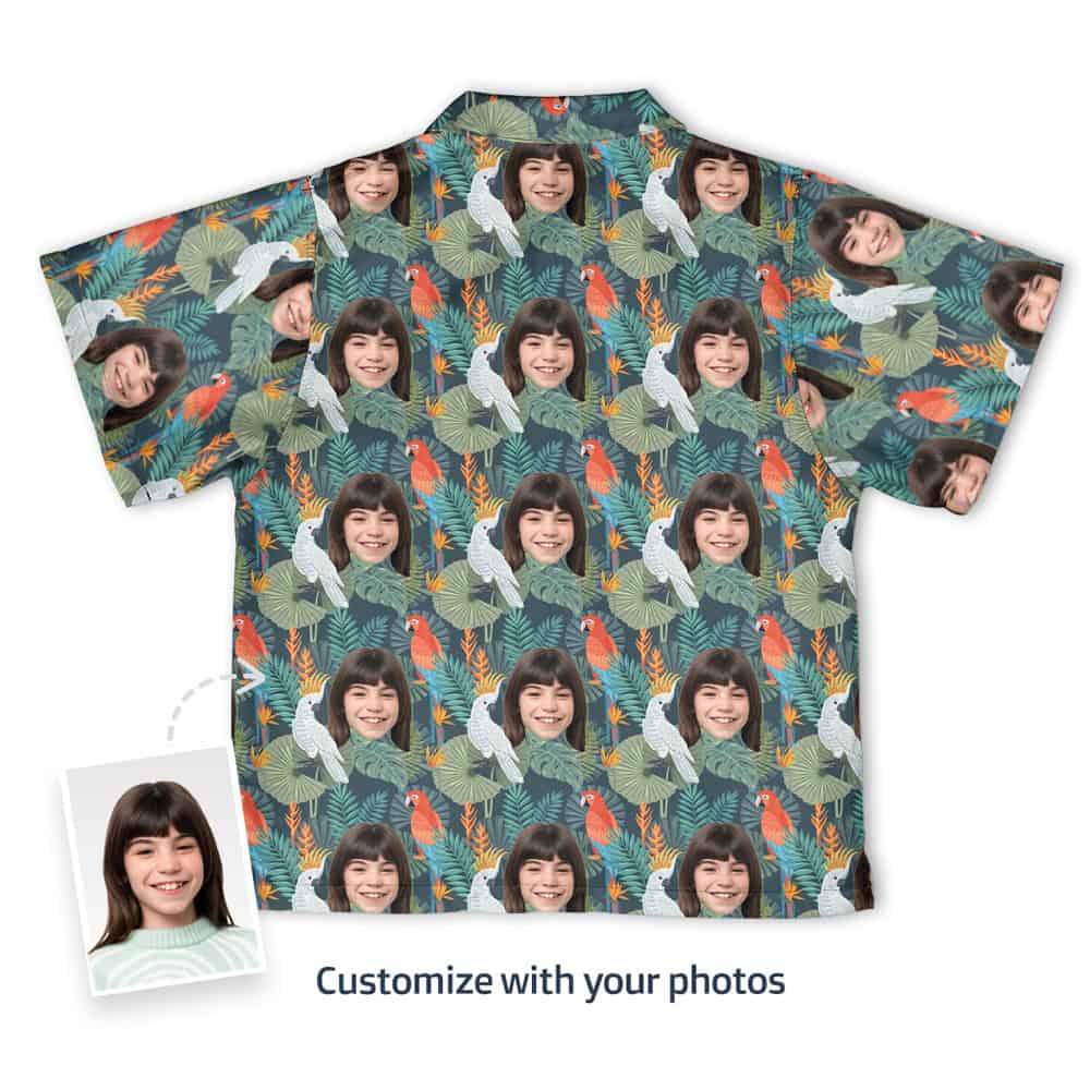 Girls Tropical Shirt Back