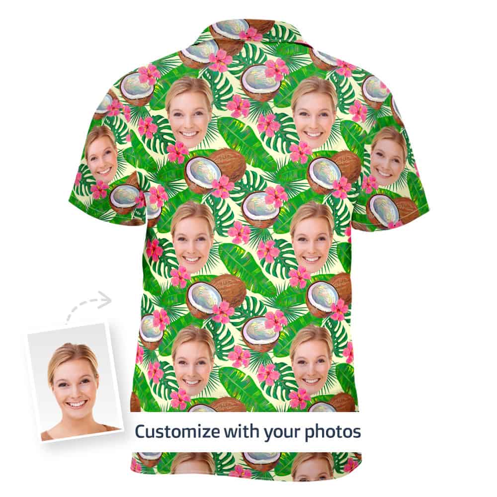 Hawaiian Face Shirt Back