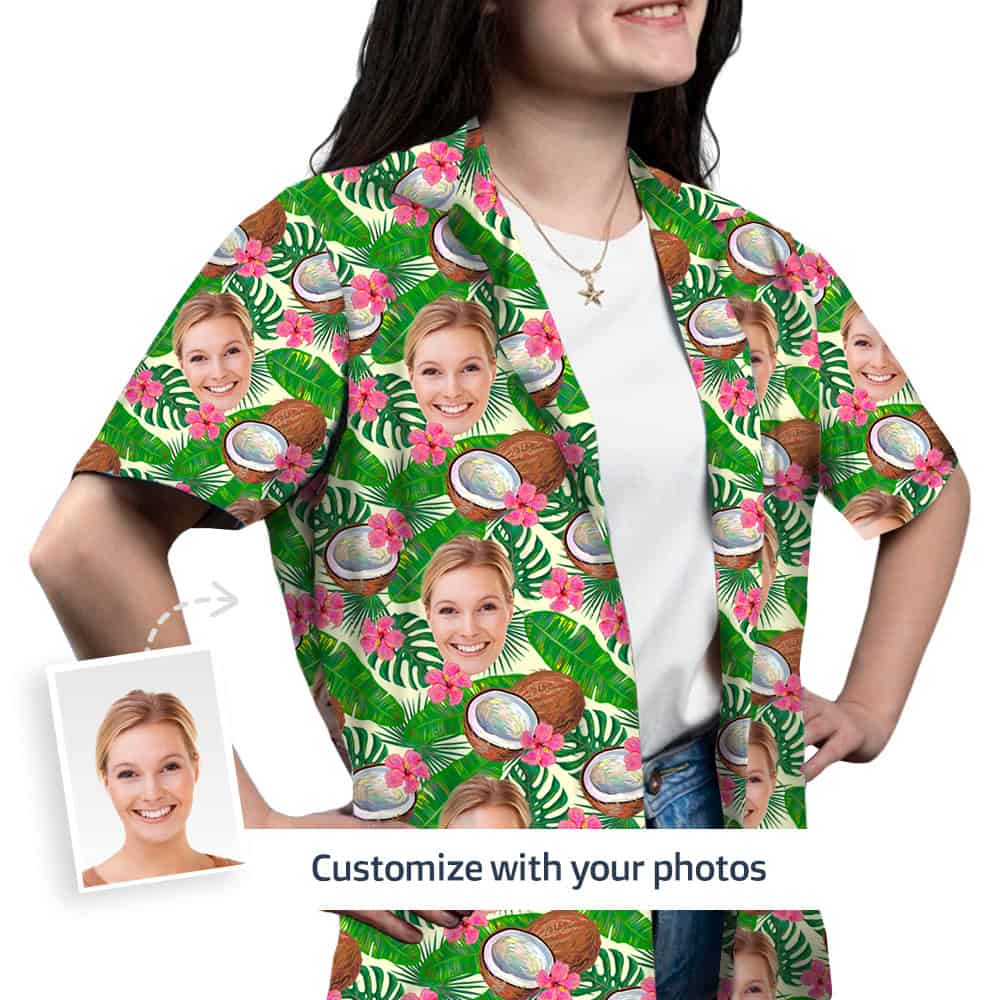 Hawaiian Face Shirt Front