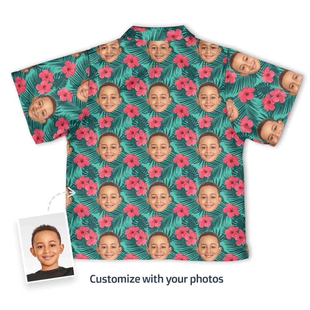 Hawaiian Shirt Kids Back