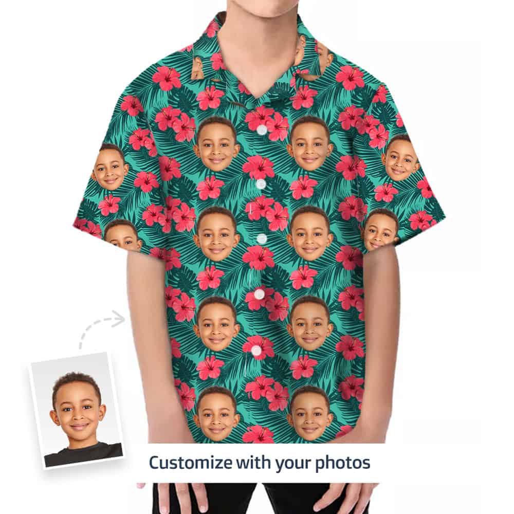 Hawaiian Shirt Kids Front