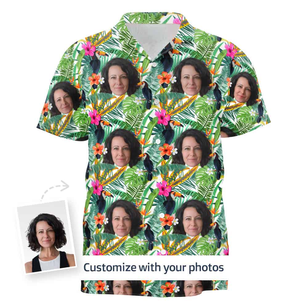 Hawaiian Shirt With Birds