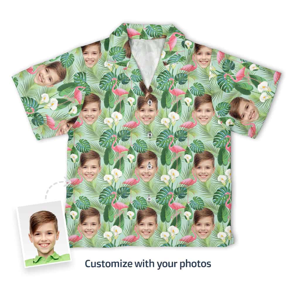 Hawaiian Shirt With Kids Faces