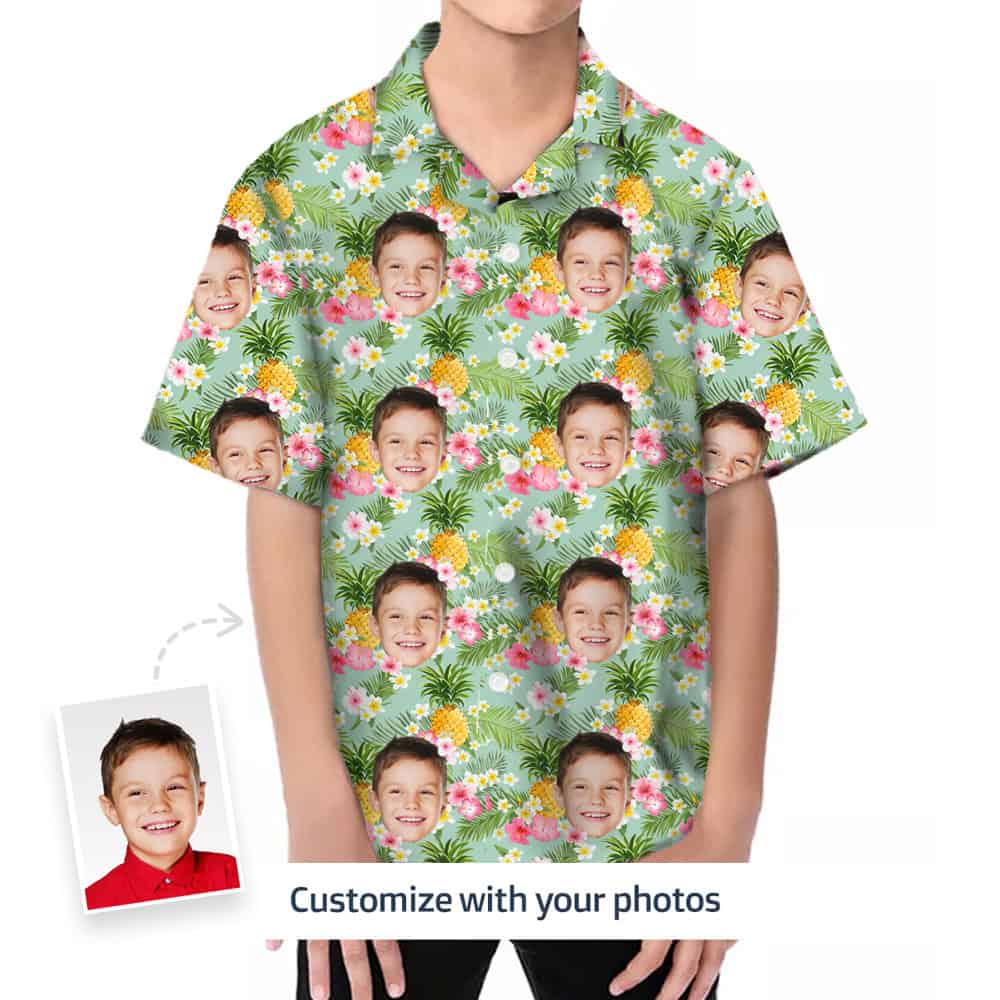 Hawaiian Shirt for Boys Front