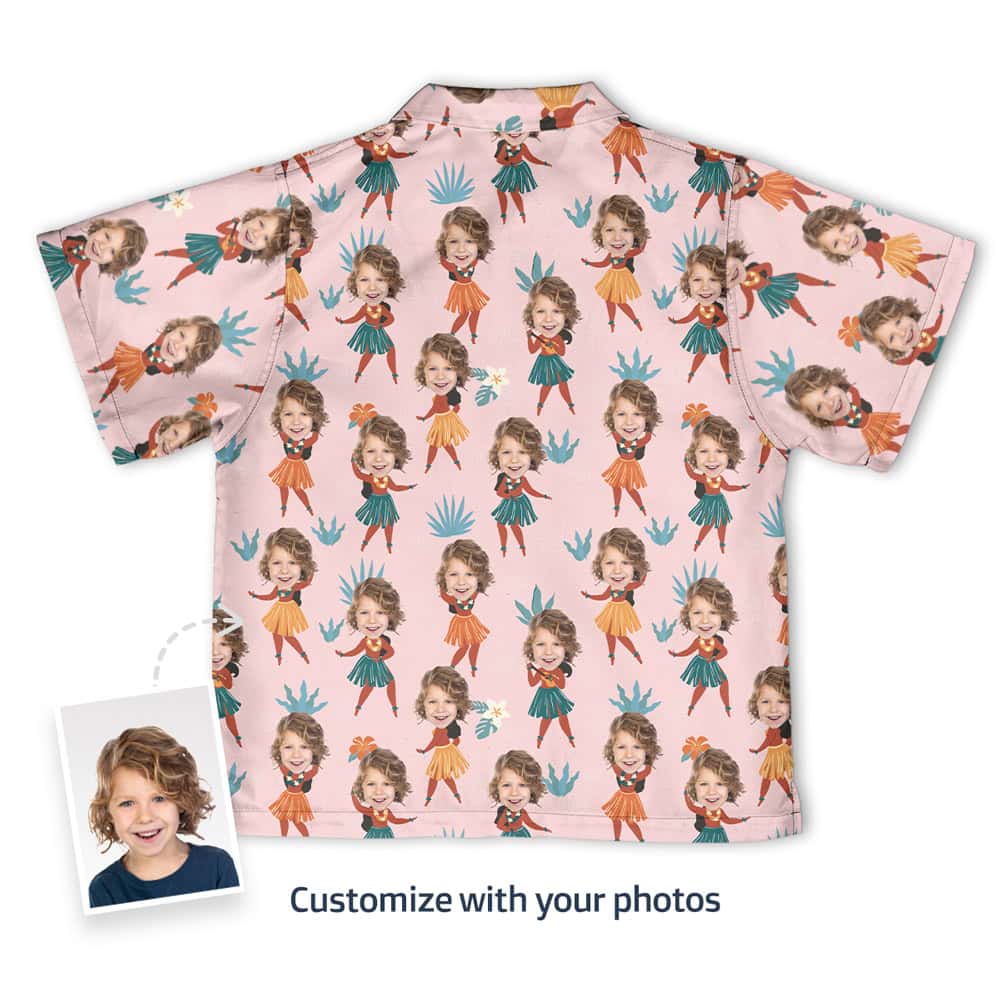 Hawaiian Shirt for Girls Back