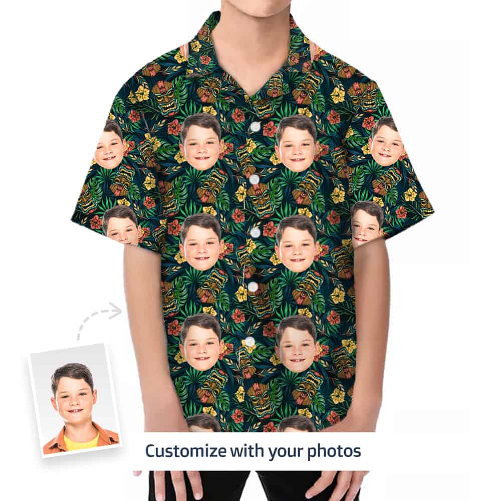 Hawaiian Shirts for Boys Front