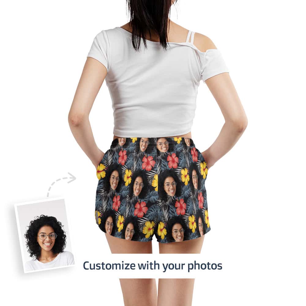 High Waisted Running Shorts Back