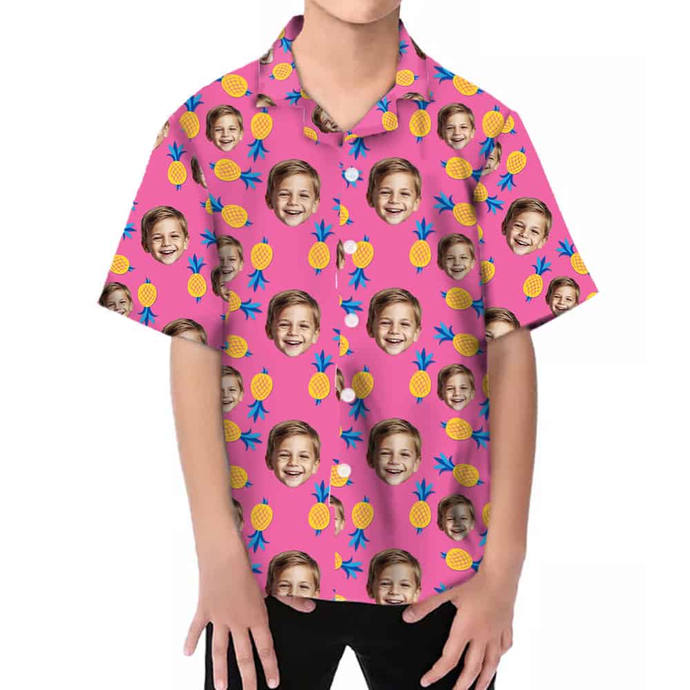 Kids Pineapple Shirt Model