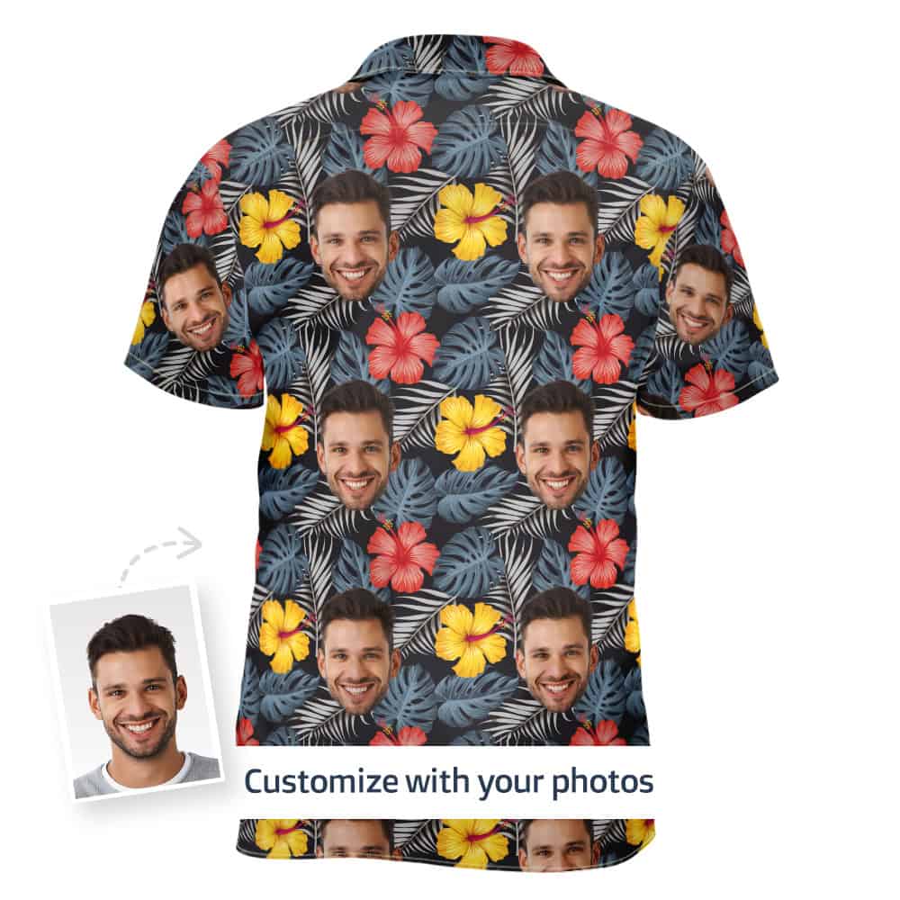 Men Tropical Shirt Back