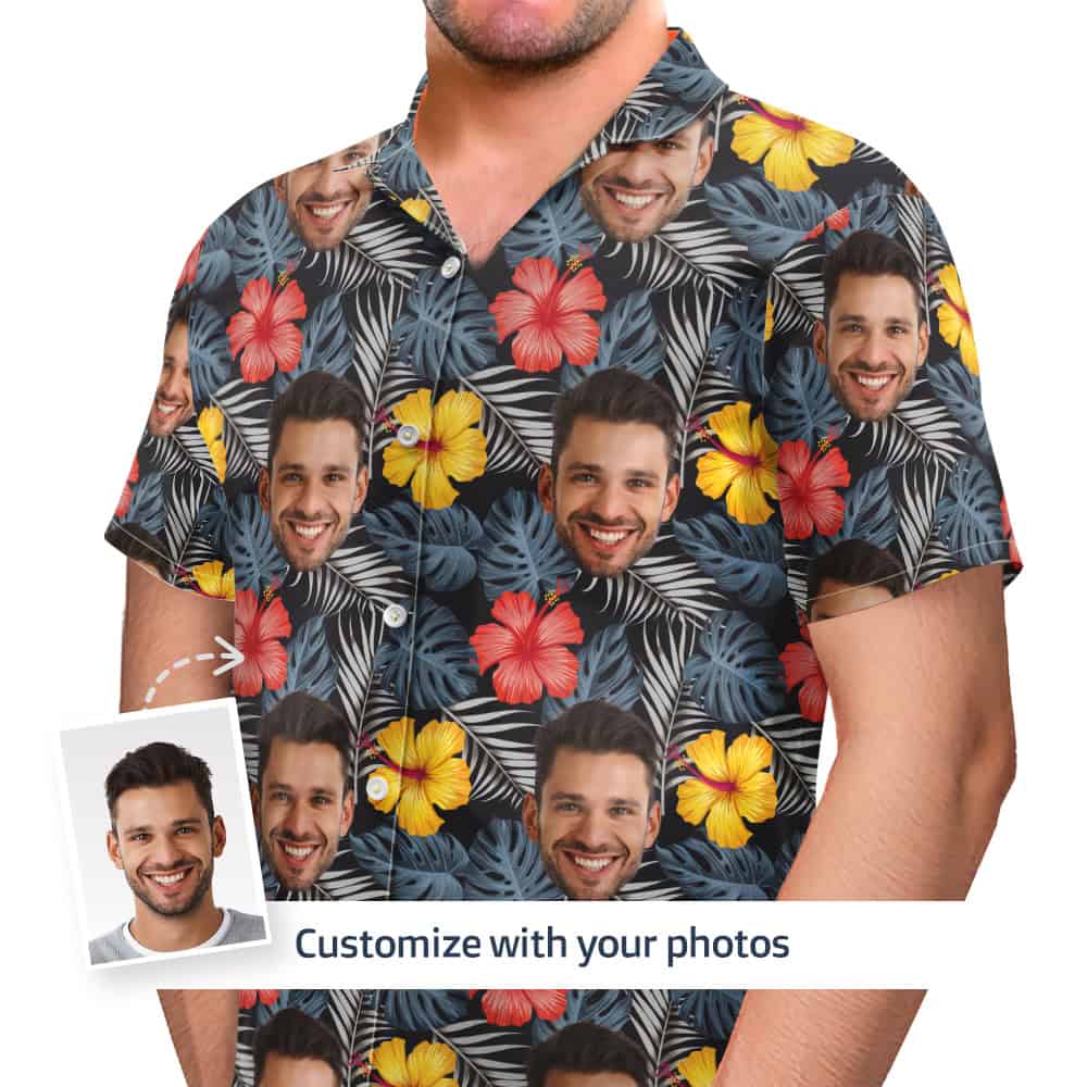 Men Tropical Shirt Front