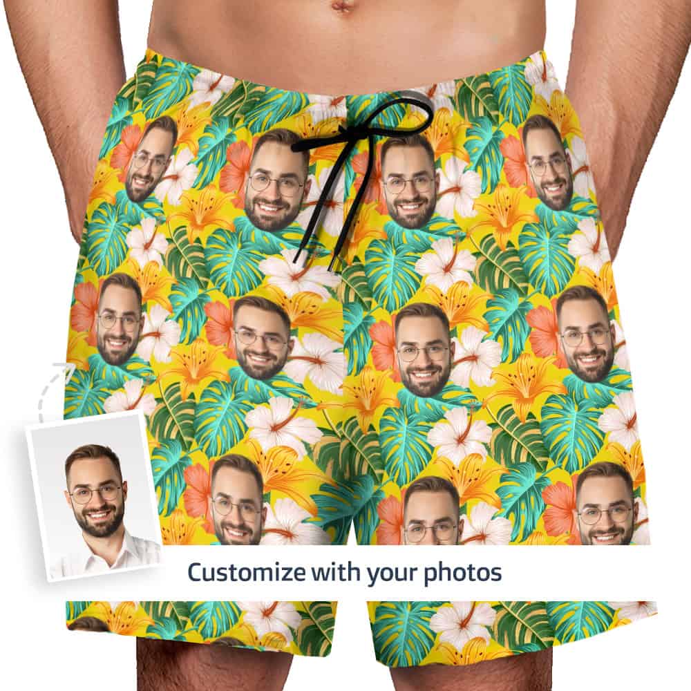 Mens Floral Shorts Front