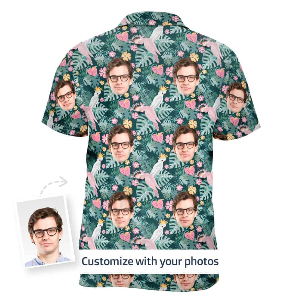 Parrot Hawaiian Shirt Back