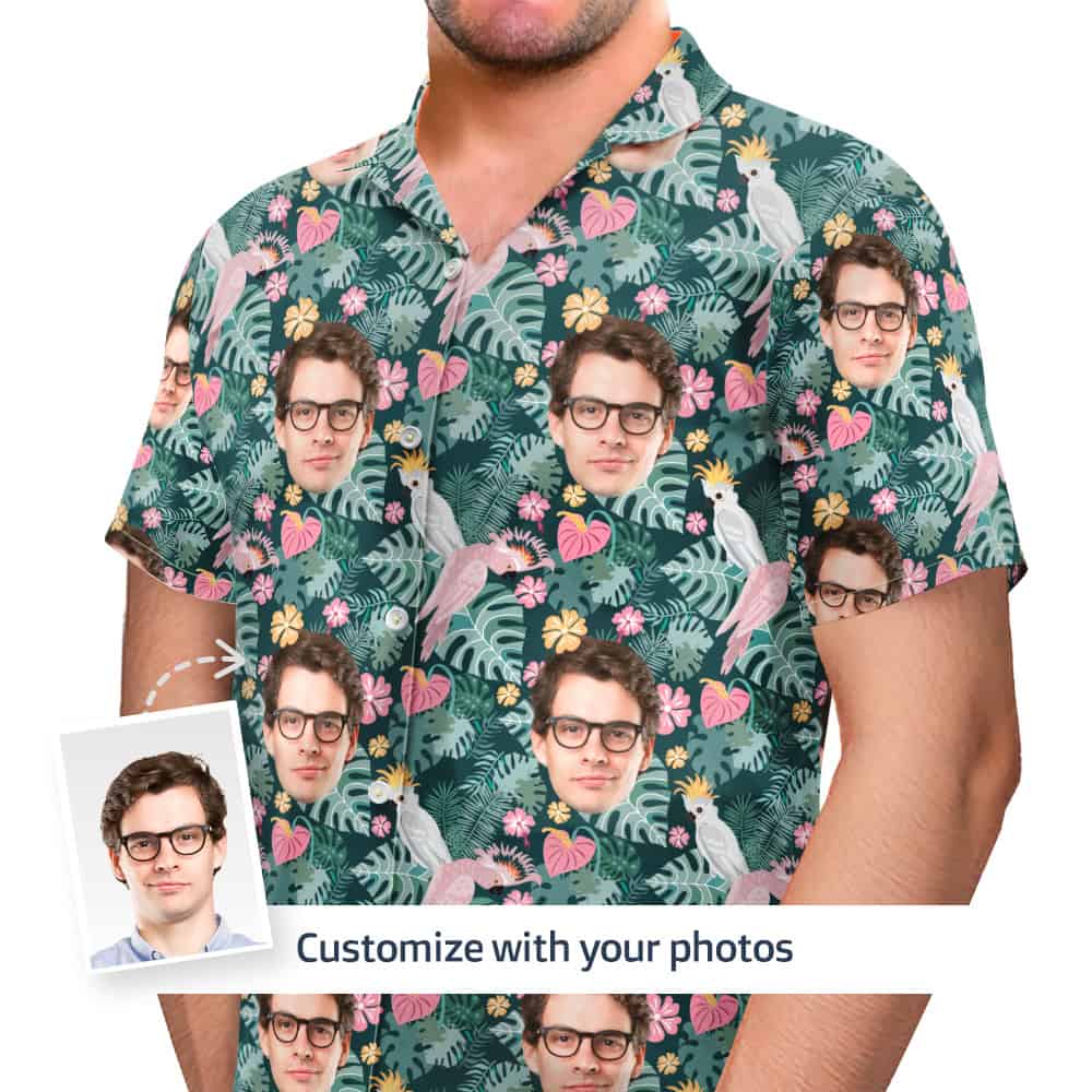 Parrot Hawaiian Shirt Front
