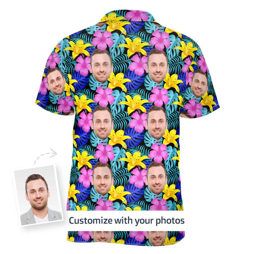 Tropical Button Up Shirt Back