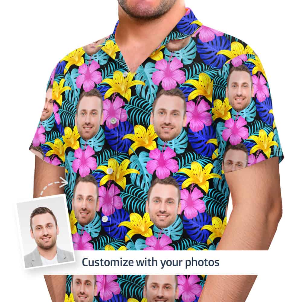 Tropical Button Up Shirt Front