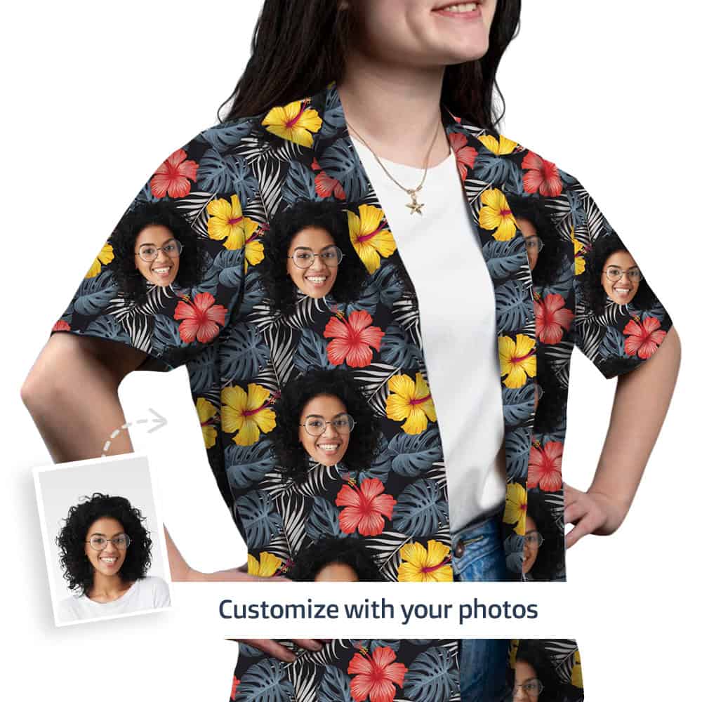 Tropical Print Shirt Front