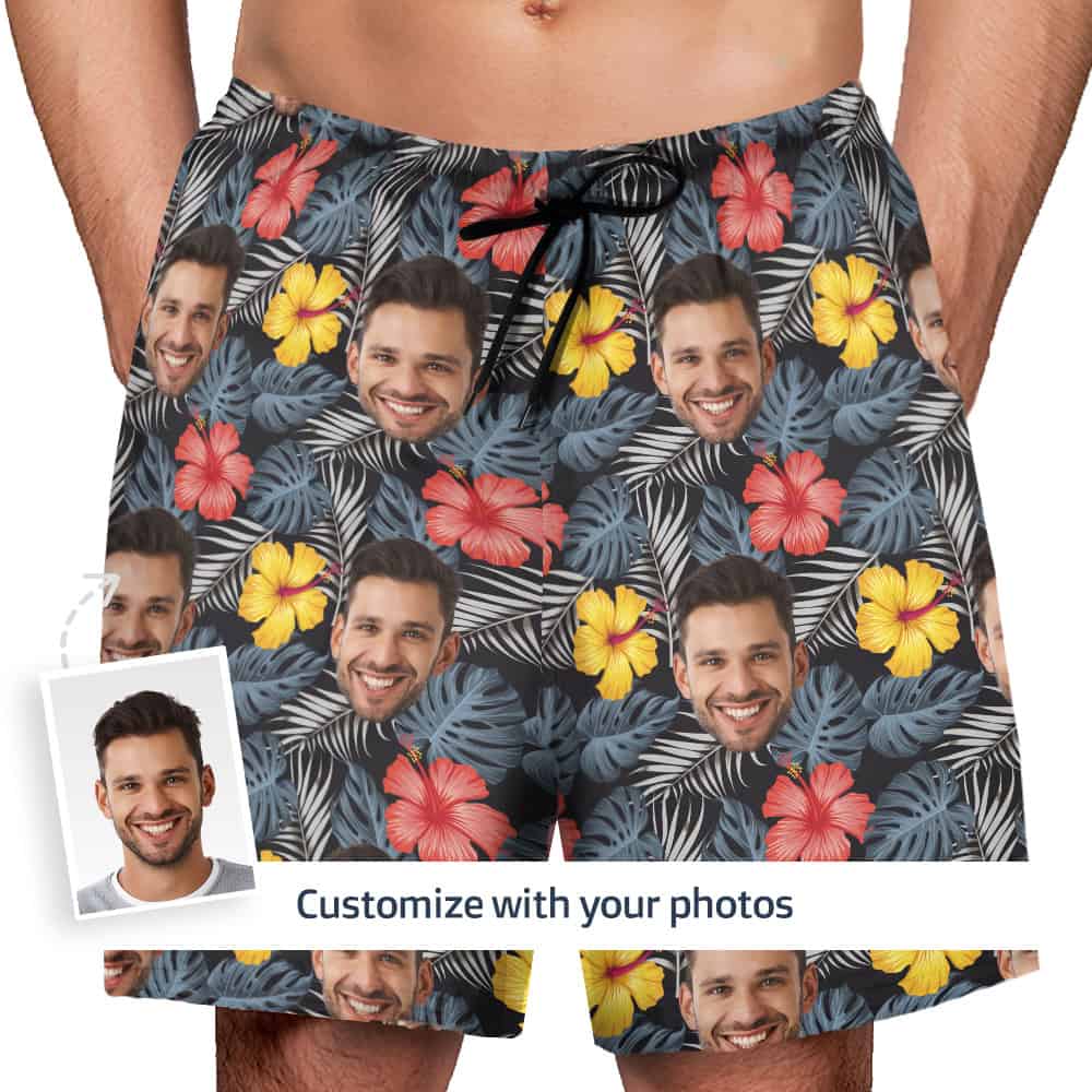 Tropical Print Shorts Front