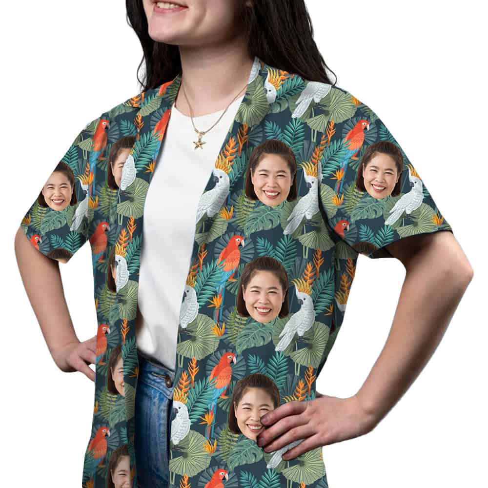 Tropical Shirt Womens Model