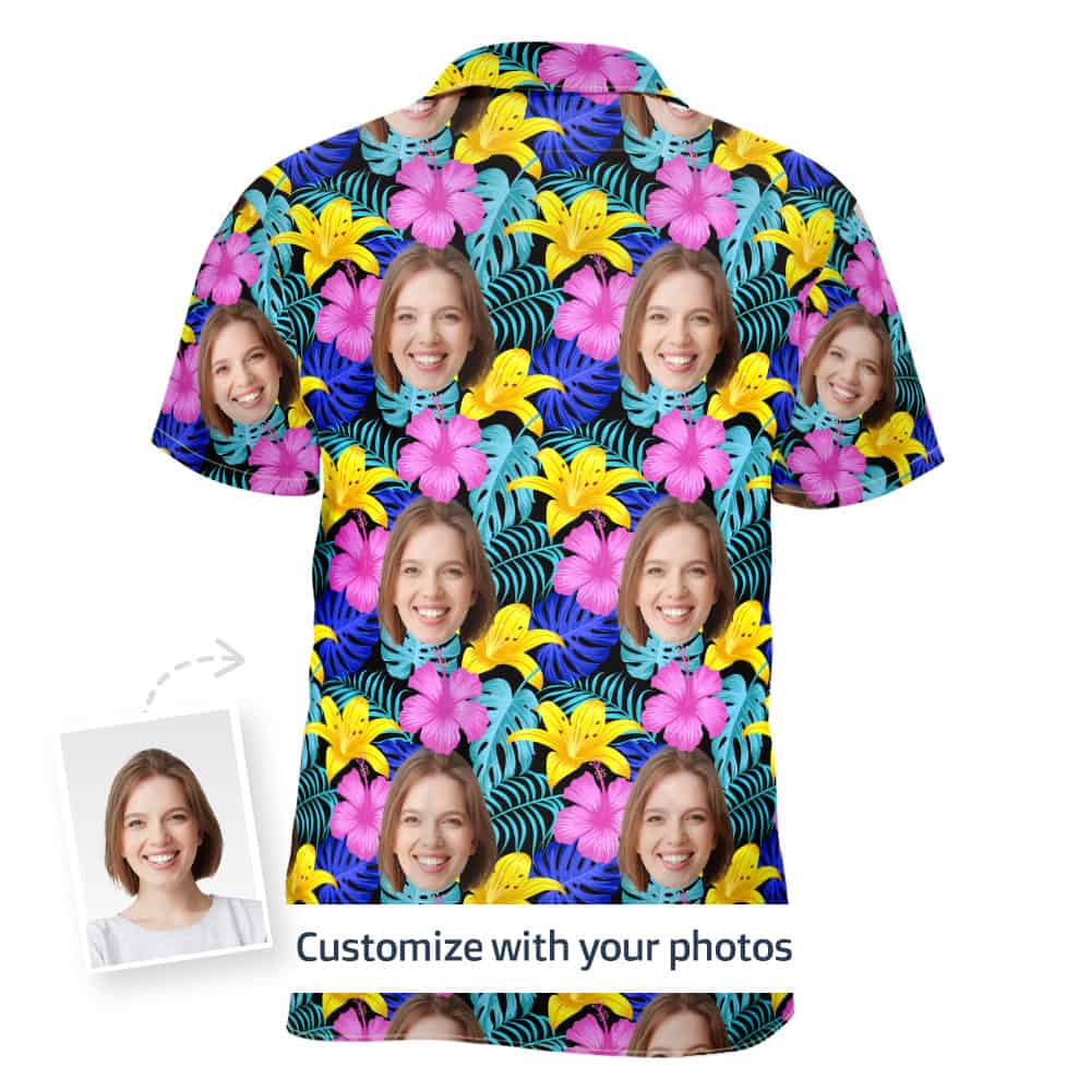 Womens Tropical Shirt Back