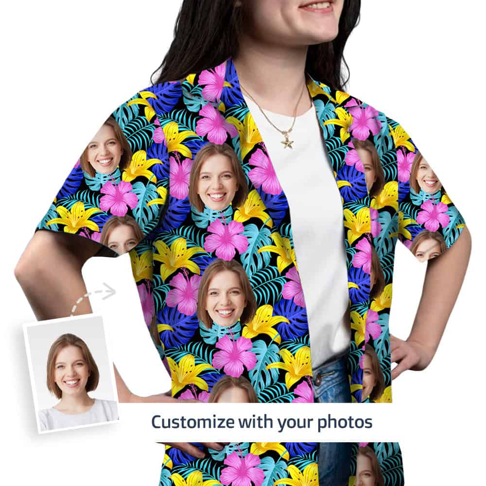Womens Tropical Shirt Front
