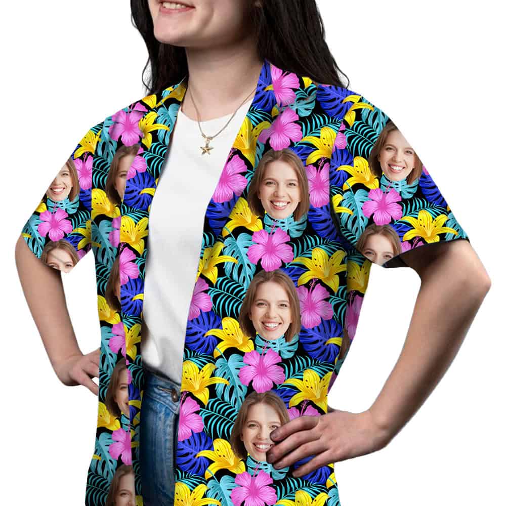Womens Tropical Shirt Model