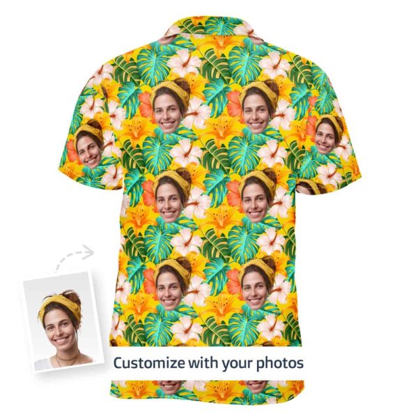 Yellow Hawaiian Shirt Back