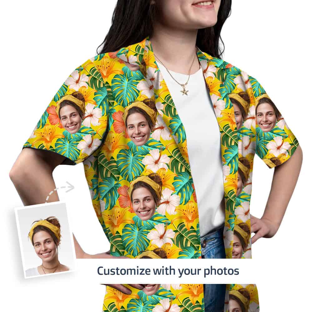 Yellow Hawaiian Shirt Front