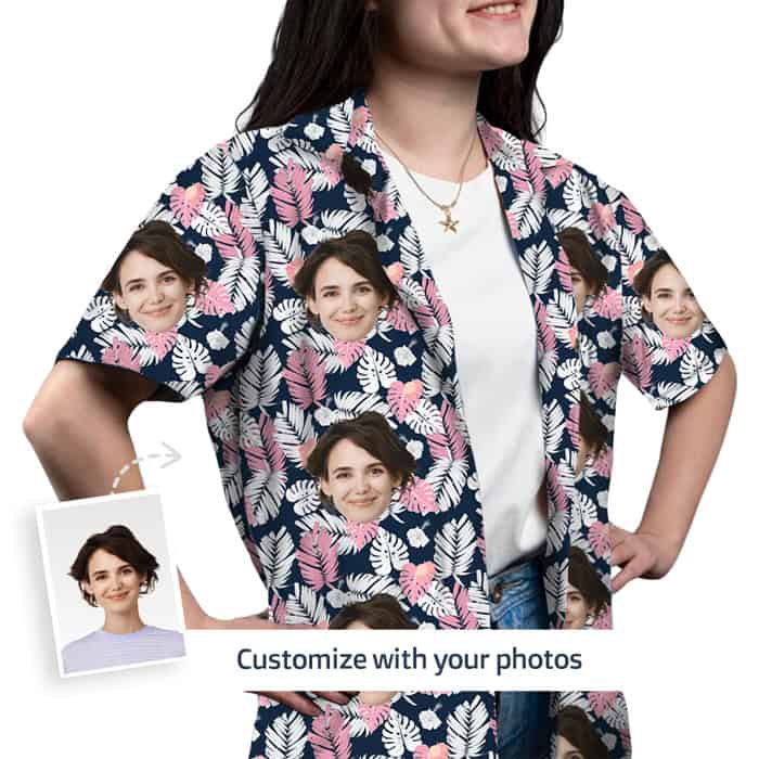 Custom Hawaiian Shirt With Face Front