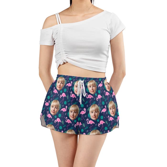 Flamingo Shorts Womens Model