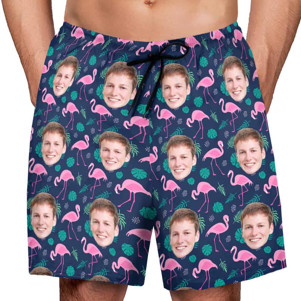 Flamingo Swim Trunks Model