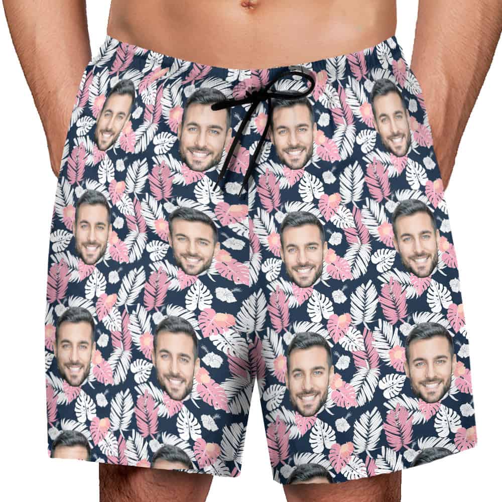 Floral Print Shorts Model