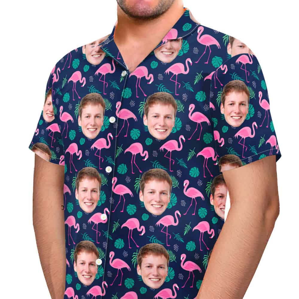 Hawaiian Button Up Shirt Model