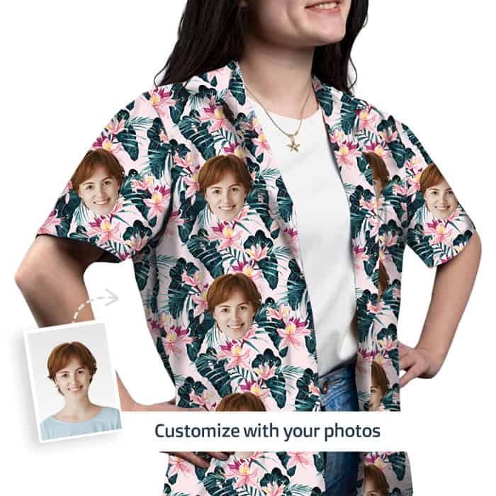 Tropical Button Down Shirt Front