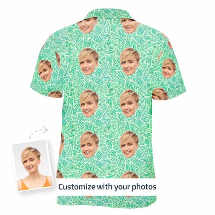 Tropical Shirt Dress Back