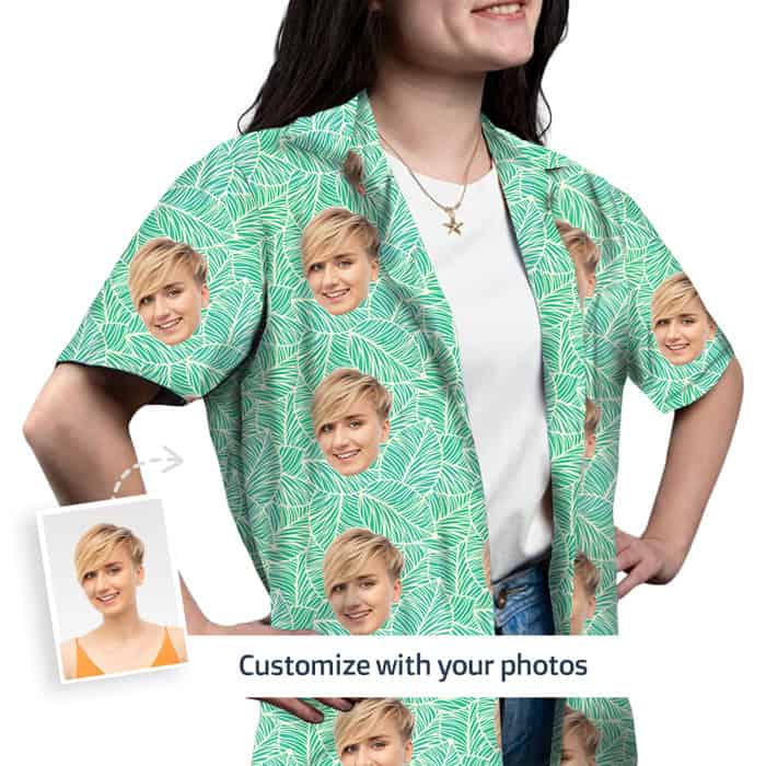 Tropical Shirt Dress Front