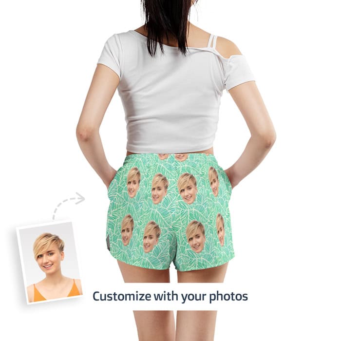 Womens Board Swim Shorts Back